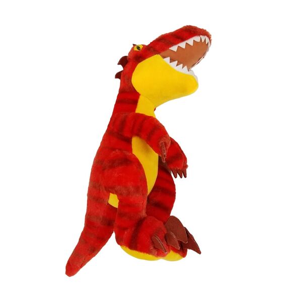 Build A Bear T Rex Velociraptor Plush Red Stripe Yellow Stuffed Animal Toy - Picture 1 of 8